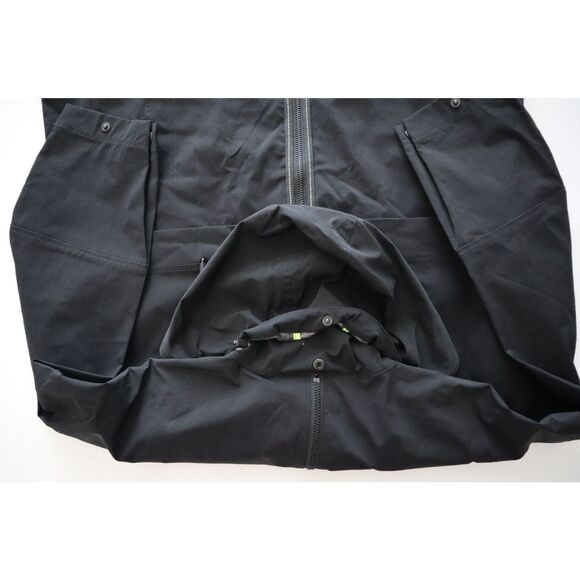 My Anorak 50838SN Women's Sz L Black 2-Way Zip Front Hooded Trails Jacket - Picture 5 of 11